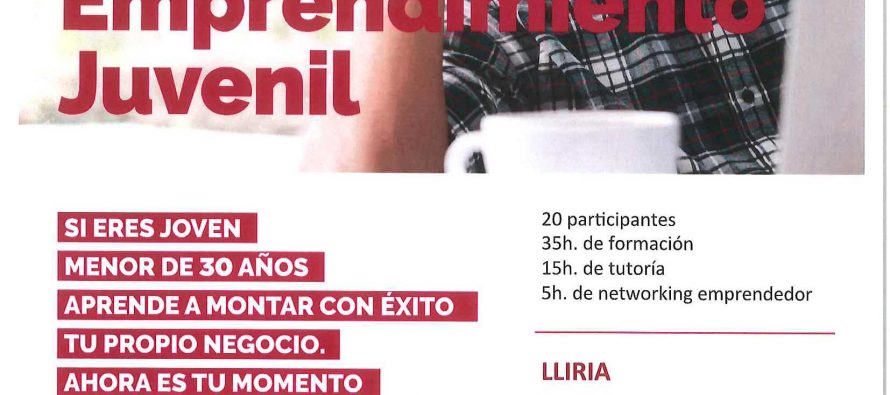 Curso para jóvenes emprendedores menores de 30 años