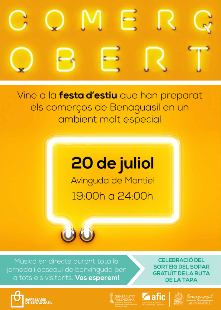 Benaguasil comerç obert Mancomunitat